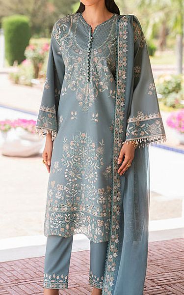 Maryum N Maria Grey Lawn Suit | Pakistani Lawn Dress in USA- Image 1