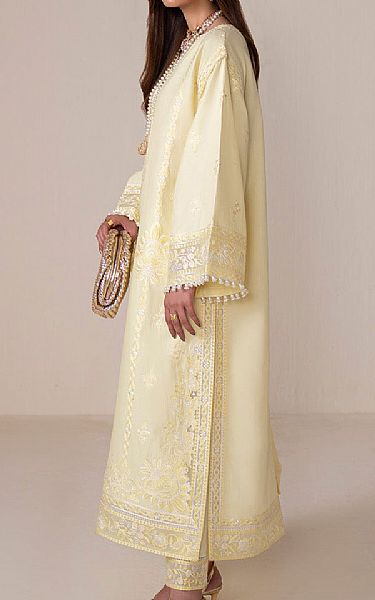 Maryum N Maria Yellow Lawn Suit | Pakistani Lawn Dress in USA- Image 2