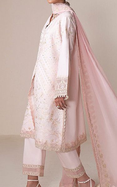 Maryum N Maria Cream Pink Lawn Suit | Pakistani Lawn Dress in USA- Image 2