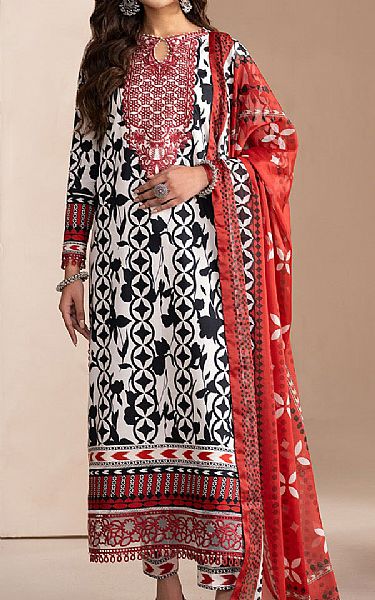 Maryum N Maria Black/White Lawn Suit | Pakistani Lawn Dress in USA- Image 1