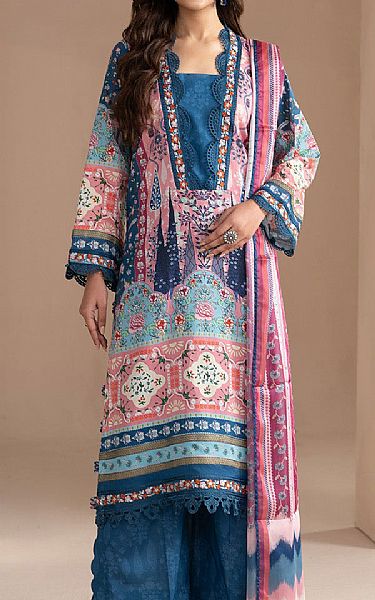 Maryum N Maria Teal Lawn Suit | Pakistani Lawn Dress in USA- Image 1