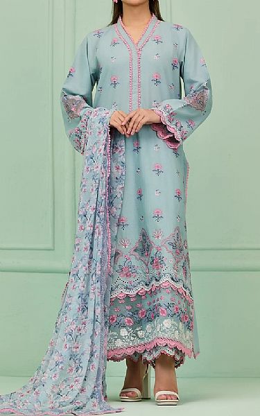 Orient Cloudy Blue Lawn Suit | Pakistani Lawn Dress in USA- Image 1