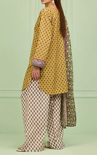 Orient Sand Gold/Off White Lawn Suit | Pakistani Lawn Dress in USA- Image 2