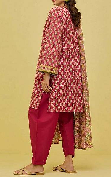 Orient Faded Red Lawn Suit | Pakistani Lawn Dress in USA- Image 2