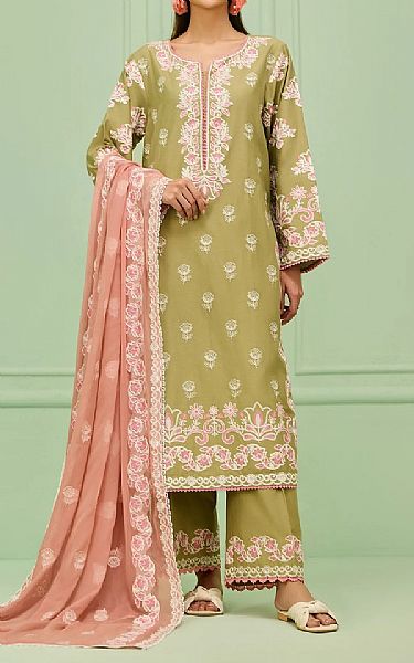 Orient Olive Lawn Suit | Pakistani Lawn Dress in USA- Image 1