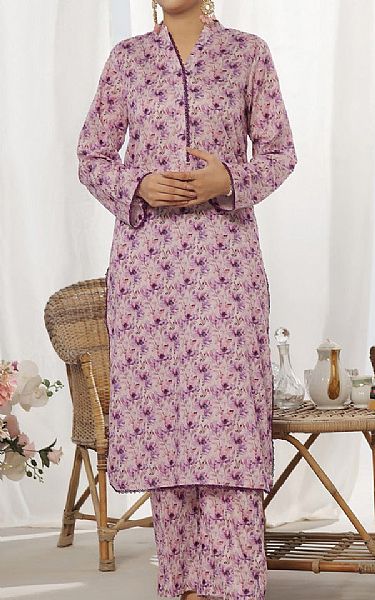Vs Textile Lilac Lawn Suit (2 pcs) | Pakistani Lawn Dress in USA- Image 1