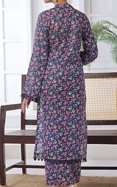Vs Textile Navy Blue Lawn Suit (2 pcs) | Pakistani Lawn Dress in USA- Image 2