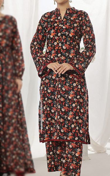 Vs Textile Black Lawn Suit (2 pcs) | Pakistani Lawn Dress in USA- Image 1