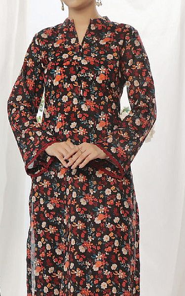 Vs Textile Black Lawn Suit (2 pcs) | Pakistani Lawn Dress in USA- Image 2