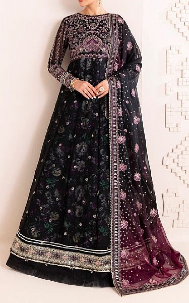Xenia Black Chiffon Suit | Pakistani Embroidered Chiffon Dresses USA- Image 3