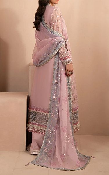 Xenia Pink Pearl Chiffon Suit | Pakistani Embroidered Chiffon Dresses USA- Image 3