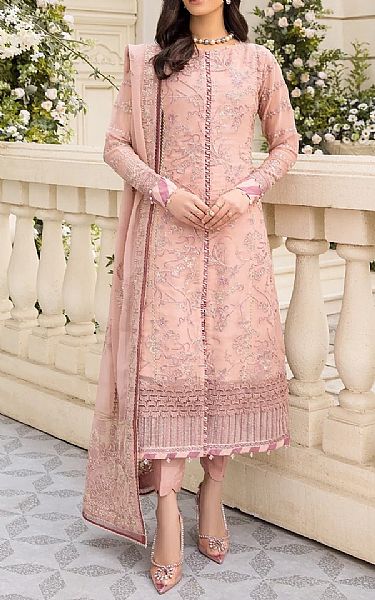 Xenia Light Pink Chiffon Suit | Pakistani Embroidered Chiffon Dresses USA- Image 1