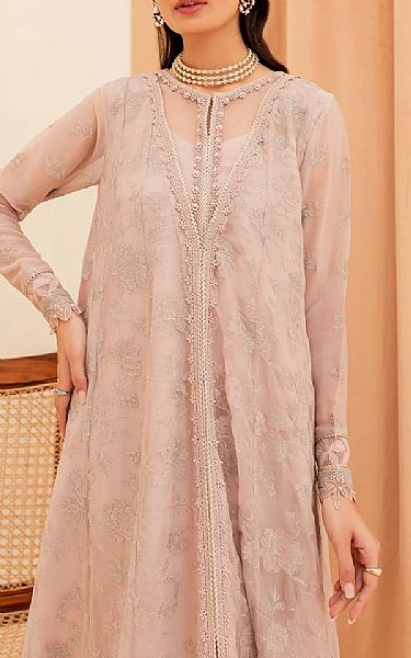Xenia Oyster Pink Chiffon Suit | Pakistani Embroidered Chiffon Dresses USA- Image 2
