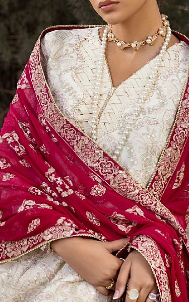 Xenia White Chiffon Suit | Pakistani Embroidered Chiffon Dresses USA- Image 3
