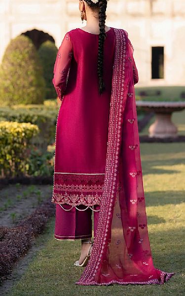 Xenia Hot Pink Chiffon Suit | Pakistani Embroidered Chiffon Dresses USA- Image 3