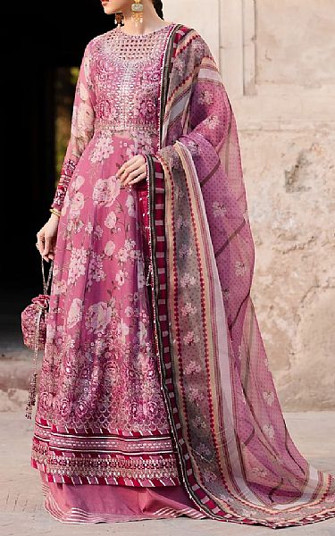Xenia Dusty Pink Chiffon Suit | Pakistani Embroidered Chiffon Dresses USA- Image 2