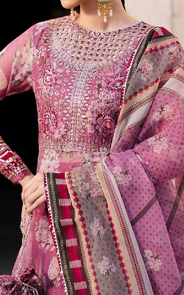 Xenia Dusty Pink Chiffon Suit | Pakistani Embroidered Chiffon Dresses USA- Image 3
