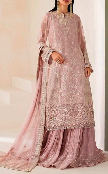 Xenia Light Pink Chiffon Suit | Pakistani Embroidered Chiffon Dresses USA- Image 2