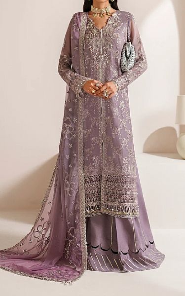 Xenia Lilac Chiffon Suit | Pakistani Embroidered Chiffon Dresses USA- Image 1