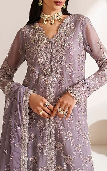 Xenia Lilac Chiffon Suit | Pakistani Embroidered Chiffon Dresses USA- Image 3