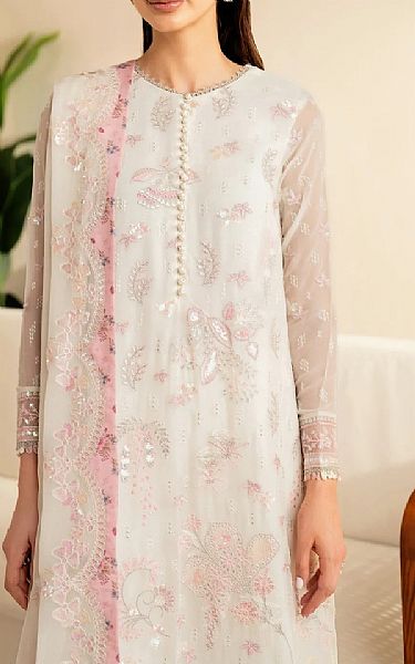 Xenia Off White Chiffon Suit | Pakistani Embroidered Chiffon Dresses USA- Image 2