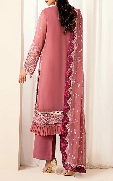 Xenia Pink Chiffon Suit | Pakistani Embroidered Chiffon Dresses USA- Image 3
