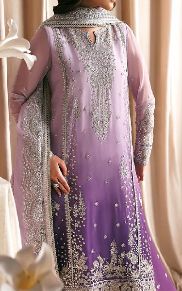 Zarif Purple Chiffon Suit | Pakistani Embroidered Chiffon Dresses USA- Image 2