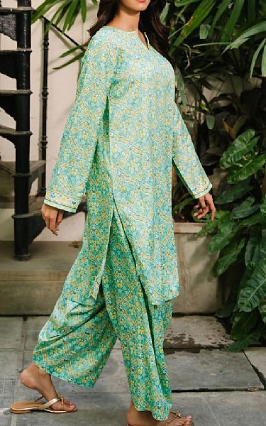 Zellbury Mint Green Viscose Suit (2 pcs) | Pakistani Winter Dresses in USA- Image 2