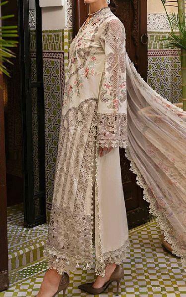 Zenia Off-white Lawn Suit | Pakistani Lawn Dress in USA- Image 2