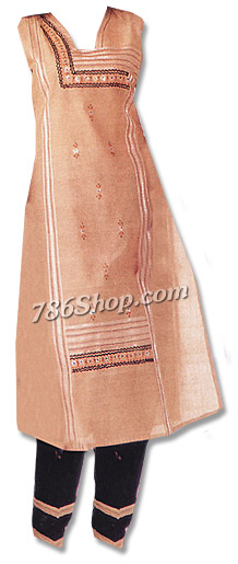  Brown Cotton Suit | Pakistani Dresses in USA- Image 1