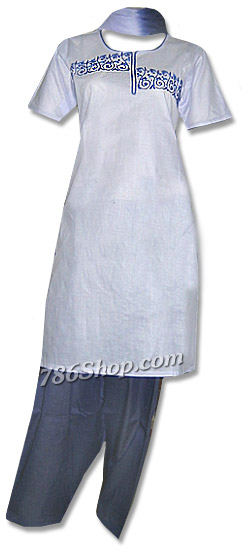  Lilac Cotton Suit | Pakistani Dresses in USA- Image 1