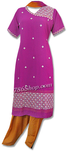  Magenta Georgette Suit | Pakistani Dresses in USA- Image 1