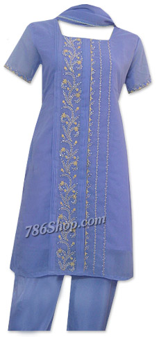  Purple Georgette Trouser Suit | Pakistani Dresses in USA- Image 1