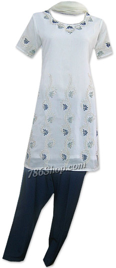  Off-white Georgette Suit | Pakistani Dresses in USA- Image 1
