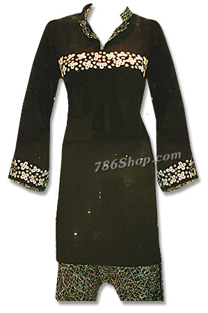  Black Georgette Suit | Pakistani Dresses in USA- Image 1