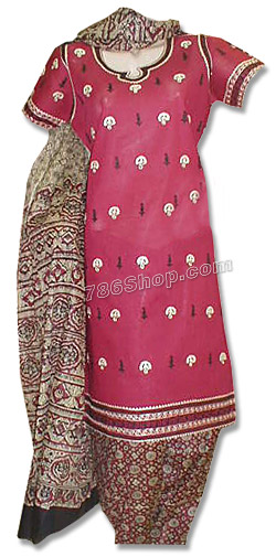  Maroon Cotton Suit | Pakistani Dresses in USA- Image 1