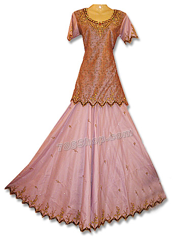  Jamawar/Net Organza Lehnga | Pakistani Wedding Dresses- Image 1