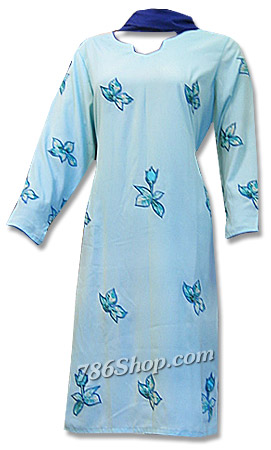  Sky Blue Marina Suit | Pakistani Dresses in USA- Image 1