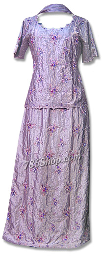  Satin Silk Lehnga | Pakistani Wedding Dresses USA- Image 1
