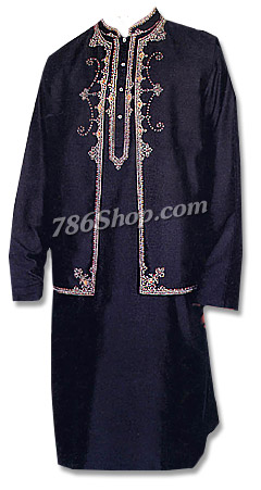 Raw Silk Waistcoat Suit | Pakistani Mens Suits Online