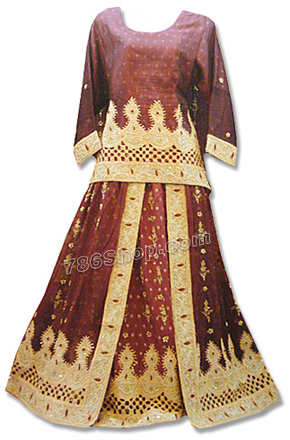  Jamawer/Katan Silk Lehnga  | Pakistani Wedding Dresses USA- Image 1
