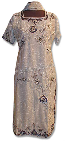  Silver Moonlight Suit | Pakistani Dresses in USA- Image 1