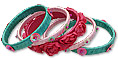 Bangles- Sea Green/Pink/Red