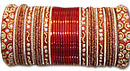 Metallic Bangles - Red