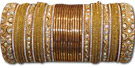 Metallic Bangles - Golden