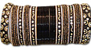 Metallic Bangles - Black