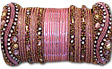 Metallic Bangles - Pink