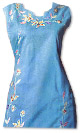 Sky Blue Cotton Suit- Pakistani Casual Dress