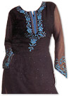 Black Chiffon Suit- Indian Semi Party Dress