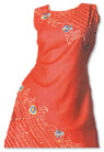 Red/Orange Georgette Suit- Pakistani Casual Clothes